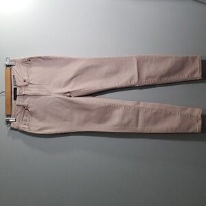 Aeropostale jeans women's size 2 high waisted ankle jegging muted pink fabric
